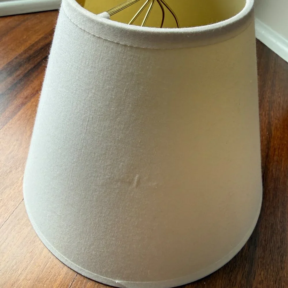 Vintage Off White Hardback Empire Small Lamp Shade
